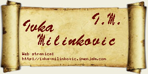 Ivka Milinković vizit kartica